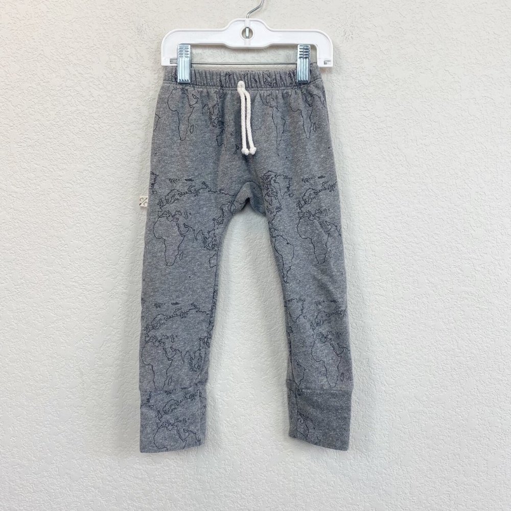 Childhoods Maps On Gray Gusset Pants size 3T Rare!